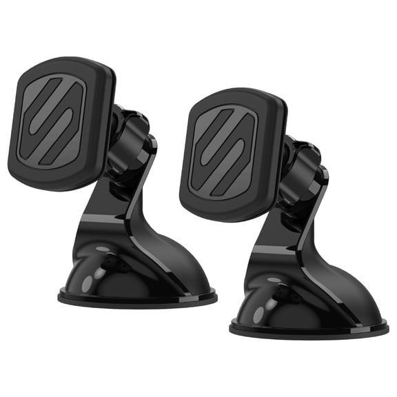 Scosche MagicMount Magnetic Suction Cup Windshield / Dash Car Mount 360° Adjustable Black 2-Pack MAGWSM-2PXCES0