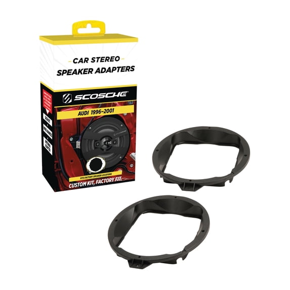 Scosche SAAI652 Speaker Adapters Fits 6.5-6.75” Speakers Compatible with Select 1996-2001 Audi