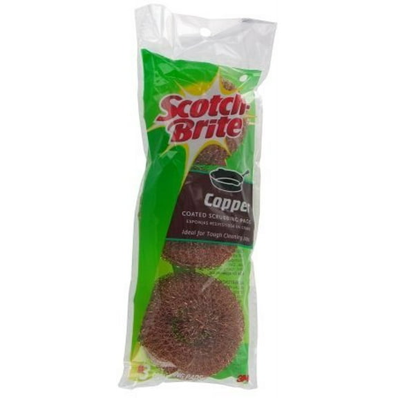 SCOTCH BRITE 213C Copper Coated Scouring Pads44; 3 Count
