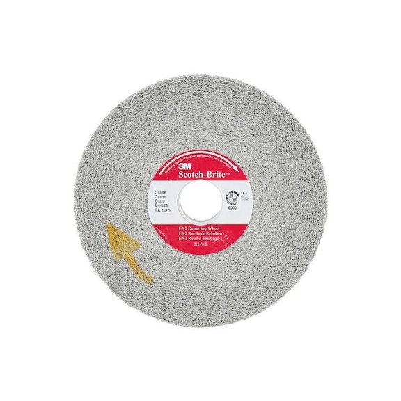 Scotch-Brite Convolute Whl, Debur/Finish, 6x1x1, MED, PK3 7000120915