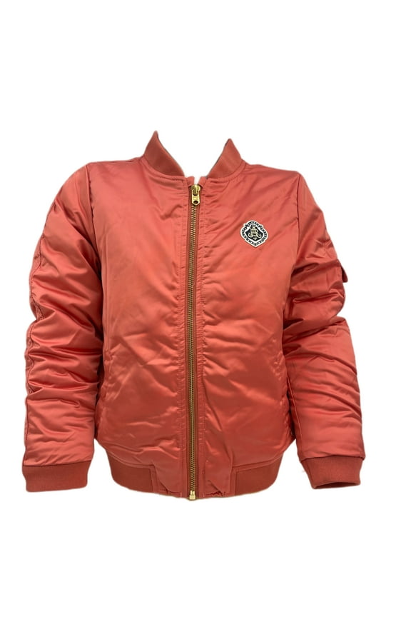 Girl's Zip Up Two Pockets Jacket, Pink, 4
