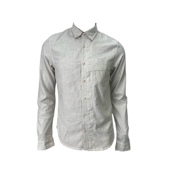 SCOTCH & SODA Men's Longsleeve Brushed Cotton Shirt, Beige, Small