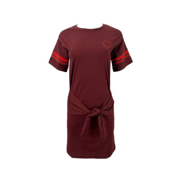 SCOTCH & SODA Women's Belted Short Sleeve Dress, Bordo, Small