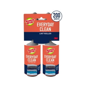 Scotch-Brite Everyday Clean Lint Roller, 100 Sheets Per Roller, 2 Rollers Total