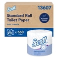 thumbnail image 1 of Scott Professional Standard Roll Toilet Paper, Bulk (13607), 2-Ply, Elevated Design, White, Individually Wrapped, Compact for Easy Storage (20 Rolls of 550 Sheets, 11,000 Sheet Total), 1 of 11