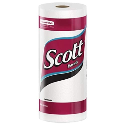 Kimberly-Clark Scott Paper Towels Roll - White - 20 Rolls, 128 Sheets