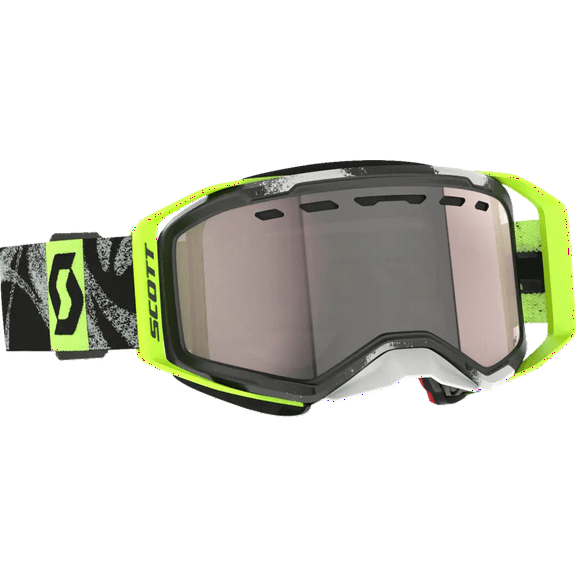 SCOTT Prospect 2.0 SMB Goggle - Caviar Black/Safety Yellow - AMP - Silver Chrome 421503-7911313