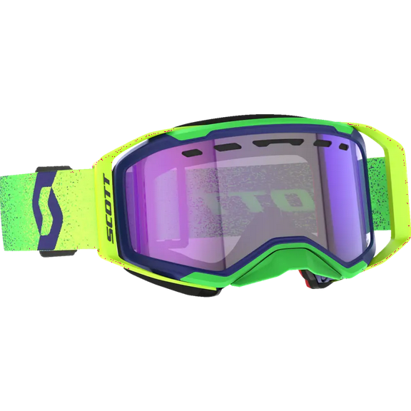 Scott Prospect 2.0 SMB Goggles (One Size Fits Most, Midnight Purple/Safety Yellow / LS Blue Lens)
