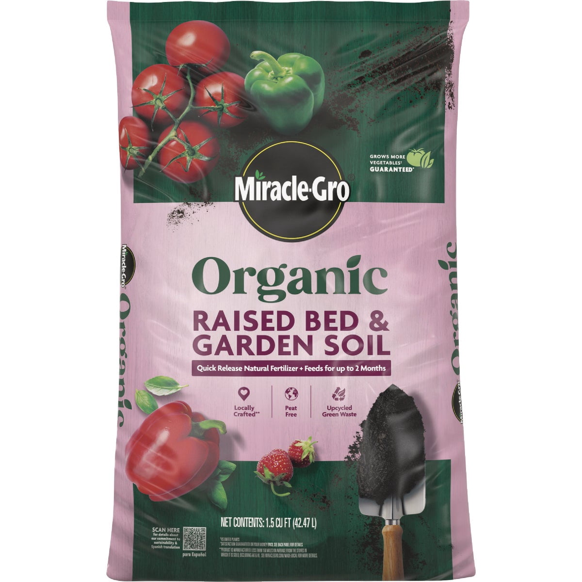 Scott Grow SCOTTS GROWING MEDIA Miracle-Gro Organic Raised Bed & Garden Soil ...