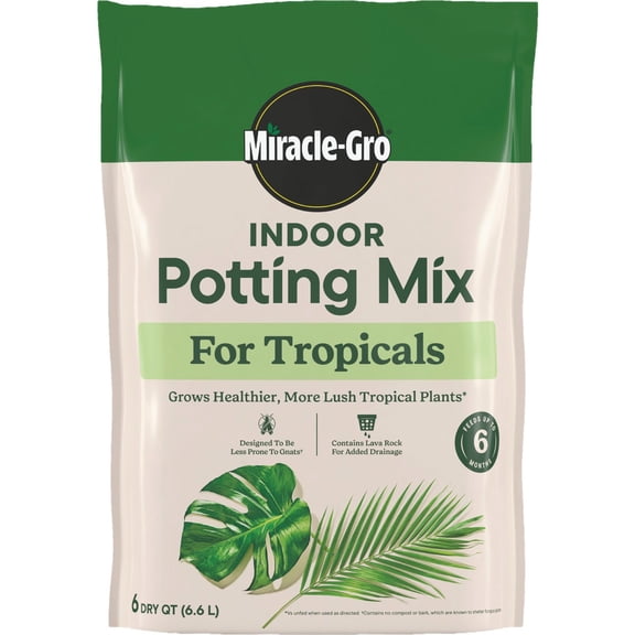 SCOTTS GROWING MEDIA Miracle-Gro Tropical Plant Potting Mix - Pack of 2