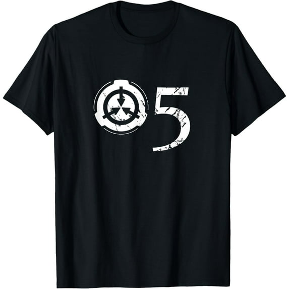 SCP Foundation 05 Council T-ShirtMen and women, White Black T-shirt, size: Extra large S-4XL