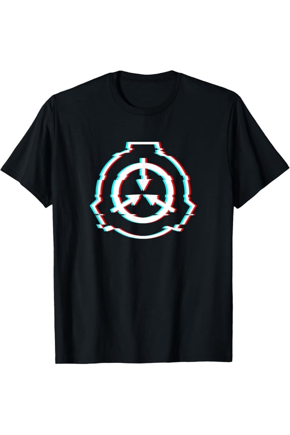 SCP Foundation Logo Emblem Glitch Effect T-Shirt