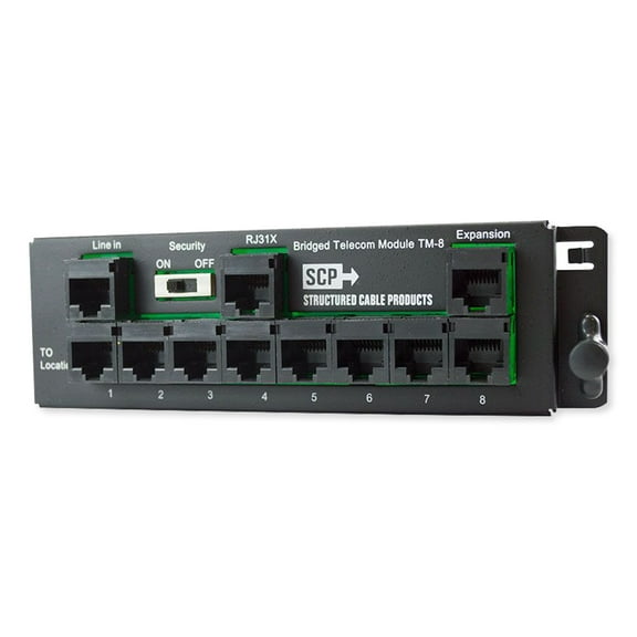 SCP TM-8 8 Port RJ45 Telecom Module