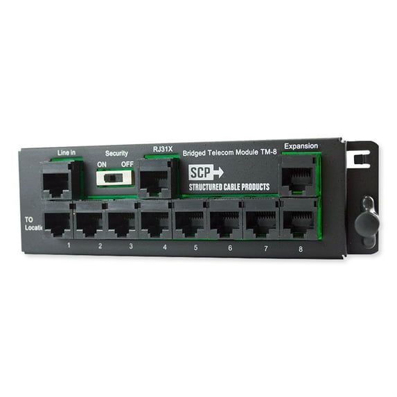 SCP TM-8 8 Port RJ45 Telecom Module
