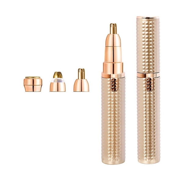SCPCODE 3-in-1 Nose, Eyebrow, Body Trimmer, Gold, 1 Piece