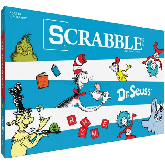 SCRABBLE: Dr. Seuss Board Game | Official Scrabble Game with a Rhyming Twist