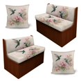 thumbnail image 1 of SCRAWLGOD 6 Pcs RV Dinette Cushion Covers Stretch Camper Cushion Cover Pet Friendly Camper Accessories Decor for Travel Trailer Motorhome, Hummingbird Floral Pink, 1 of 8