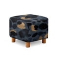thumbnail image 1 of SCRAWLGOD Abstract Leopard Print Rectangular Ottoman Cover, Storage Ottoman Slipcover Stretch Footrest Stool Covers Breathable Furniture Protectors Spandex Jacquard Fabric, 1 of 7
