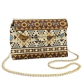 thumbnail image 1 of SCRAWLGOD American Tribal Sunflower Brown Beige Crossbody Bag Women's Shoulder Handbag Cell Phone Purse PU Leather Crossbody Handbags Purses with Chain Strap, 1 of 7