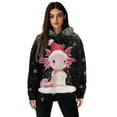 thumbnail image 1 of SCRAWLGOD Axolotl Hoodie Pullover Hoddie for Women Oversized Sweatshirt Hoddies for Women Plus Size XL Long-Sleeve Womens Hoodies Trendy Soft Hooded Sweatshirt Women, 1 of 7