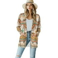 thumbnail image 1 of SCRAWLGOD Aztec Tribal Women Cardigan Sweaters for Fall Casual Cardigan Sweaters for Women Size S Long Sleeve Women's Cardigans with Pockets Comfy Soft Cardigans for Women Vacation, 1 of 7