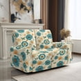 thumbnail image 1 of SCRAWLGOD Boho Flower Butterfly Print Recliner Cover with Pocket Stretch 2 Seater Reclining Slipcover Washable Non Slip Recliner Cover for Living Room, 1 of 8