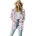 thumbnail image 1 of SCRAWLGOD Butterfly Fall Cardigan Sweaters for Women Lightweight Jacket No Hood Size M Long-Sleeve Ladies Cardigan Sweatshirts for Party Comfy Cardigan for Women Loose Fit, 1 of 7
