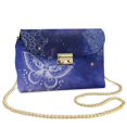 thumbnail image 1 of SCRAWLGOD Butterfly Floral Starry Sky Print Dark Blue Small Crossbody Bags for Women, Fashion Stain Resistant Cell Phone Purse, Mini Travel Purse with Detachable Chain, Casual Crossbody Handbags, 1 of 7