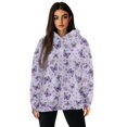thumbnail image 1 of SCRAWLGOD Butterfly Flowers Hoodie for Women Pullover Sweatshirts for Women Plus Size XL Long Sleeve Oversized Sweatshirt for Women Office Washable Ladies Hooded Sweaters, 1 of 7