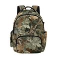 thumbnail image 1 of SCRAWLGOD Camo Forest Print Green 17 Inch 600D Backpack, Multi-Pocket Kids Bookbag, Schoolbag for Middle School Travel Camping Vacation, Large Capacity Daypack, 1 of 7