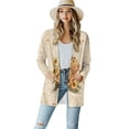 thumbnail image 1 of SCRAWLGOD Capybara Sunflower Cardigan Jackets for Women Lightweight Sweaters for Women Fall Long Sleeve Women Cardigan Coat Size S Stretchy Open Front Cardigan for Women Walks, 1 of 7