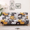 thumbnail image 1 of SCRAWLGOD Cartoon Cats Pattern Sofa Slipcover Washable Sofa Cover Without Armrest Heavy Duty Furniture Protector Breathable Couch Slipcover with Elastic Bottom, 1 of 9