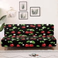 thumbnail image 1 of SCRAWLGOD Cherry Floral Print Couch Slipcover Stretch 1 Piece Sofa Protector Couch Cover Washable Anti Scratch Sofa Cover Without Armrest for Pets, 1 of 9