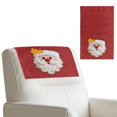 thumbnail image 1 of SCRAWLGOD Christmas Santa Claus Print Red 1 Pcs Headrest Protectors for Recliners Sofa Headrest Covers Non Slip Couch Headrest Cover for Furniture,Living Room,Office Chair 17x27 in, 1 of 7