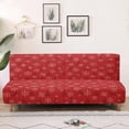 thumbnail image 1 of SCRAWLGOD Christmas Tree Snowflake Print Sofa Slipcover Without Armrest Heavy Duty Furniture Protector Washable Couch Slipcover with Elastic Bottom for Bedroom Furniture, 1 of 9