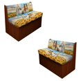 thumbnail image 1 of SCRAWLGOD Collie Horse Sunflower Print Stretch RV Dinette Cushions Slipcover, 2 Backrest Cover and 2 Bench Cover Anti Dust Stain Resistant RV Dinette Booth Cushions Slipcover, 1 of 8