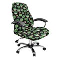 thumbnail image 1 of SCRAWLGOD Comfy St. Patrick's Day Office Chair Covers Universal Non-Slip High Back Chair Slipcover Breathable Easy to Install Computer Chair Covers, Gnome Four Leaf Clover Horseshoes Green Black, S, 1 of 7