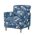 thumbnail image 1 of SCRAWLGOD Couch Cover Non Slip Sofa Slipcover Stretch Furniture Protector Spandex Armchair Cover for Kids, Pets, Washable, Blue Lotus Pond Koi Fish, 1 of 8