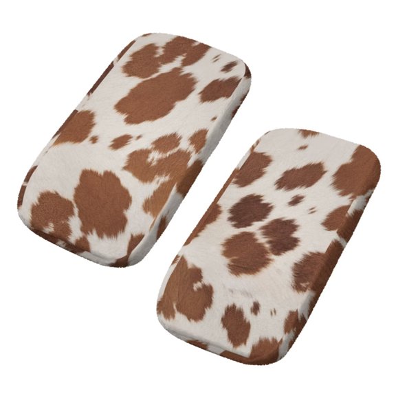 SCRAWLGOD Cow Print Office Chair Armrest Pads Non Slip Arm Rest Cushion Breathable Comfortable Armrest Elbow Pillow for Elbows and Forearms Pressure Relief