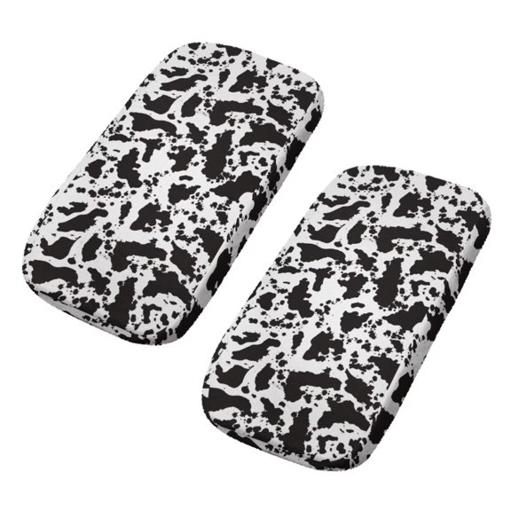 SCRAWLGOD Cow Print Office Chair Armrest Pads Non Slip Stretch Arm Rest Cushion Breathable Washable Armrest Elbow Pillow for Elbows and Forearms Pressure Relief