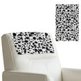 thumbnail image 1 of SCRAWLGOD Cow Print Splash Black White 3 PCS Sofa Headrest Protector Waterproof Recliner Headrest Cover Chair Head Rest Cover for Sofa,Office Chair,Theater Seat 17 x 27 in, 1 of 7