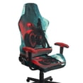 thumbnail image 1 of SCRAWLGOD Cyberpunk Style People Motorcycle Pattern 4 PCS Gaming Chair Covers Slipcovers Non-Slip Game Chair Cover with Armrest Covers Universal Rotating Gaming Armchair Protector, 1 of 7