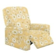 thumbnail image 1 of SCRAWLGOD Daisy Floral Beige Recliner Chair Cover Stretch Reclining Covers 4-Pieces Recliner Sofa Slipcovers Reclining Couch Cover Furniture Protector Covers for Dog, 1 of 7