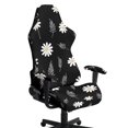 thumbnail image 1 of SCRAWLGOD Daisy Leaf Print Gaming Chair Cover Stretch Breathable Furniture Protector Washable Stain Resistant Gamer Chair Slipcover with Armrest Covers, 1 of 9