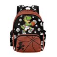 thumbnail image 1 of SCRAWLGOD Dinosaur Basketball Print Red Black Kids Backpacks for Boys Girls Multi-Pocket Large Daypack Casual Knapsack Elementary Primary Middle School Bookbags, 1 of 7