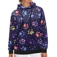 thumbnail image 1 of SCRAWLGOD Dog Paw Pullover Hoodie Sweaters for Women Plus Size M Long Sleeve Tops Breathable Womens Hoodies Graphic Design Drawstring Women's Hoodies with Pockets, 1 of 6