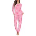 thumbnail image 1 of SCRAWLGOD Dog Paw Women's Pjs Sets for Women Long Sleeve and Pants Pajama Set with Pockets Crewneck Ladies 2 Piece Pajamas Soft Womens Lounge Set Size 5XL, 1 of 6