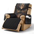 thumbnail image 1 of SCRAWLGOD Eagle Cross Print Recliner Cover Washable Recliner Chair Cover with Pocket Dustproof Anti Scratch Reclining Chair Slipcover for Dogs, 1 of 7