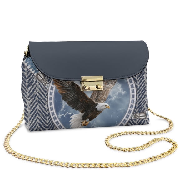 SCRAWLGOD Eagle Print Gray Crossbody bags for Women Waterproof Casual Crossbody Purse Lightweight Stain Resistant Shoulder Bag Easy to Clean Shoulder Purses