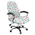 thumbnail image 1 of SCRAWLGOD Eggs Floral Spots White Easter Soft Computer Office Chair Cover Stretchy Easy to Remove Desk Chair Seat Protector Non-Slip Stain Resistant Boss Chair Covers, L, 1 of 7